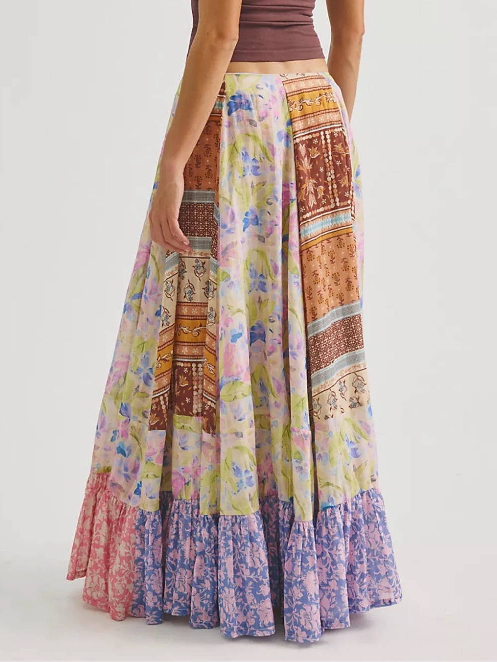 FREE PEOPLE | Santa Eulalia Printed Maxi Skirt | - Picture 13 of 15